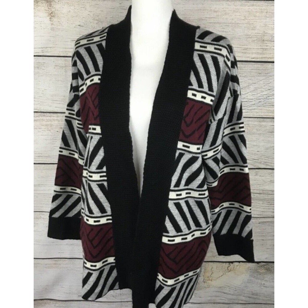 Sanctuary Tribal Aztec Open Front Cardigan Size M